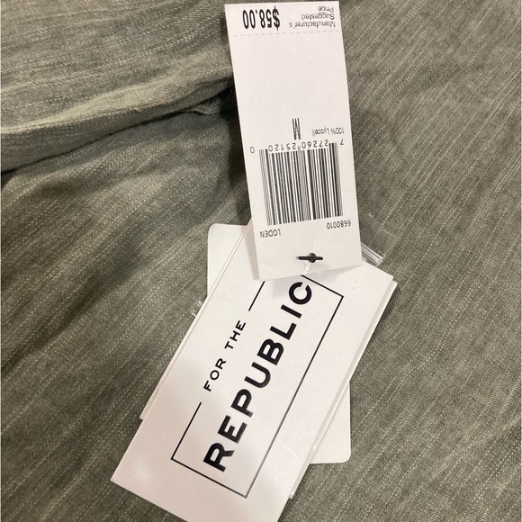 FOR THE REPUBLIC LONG SLEEVE SHIRT EMBROIDERED FLOWERS - Picture 2 of 6